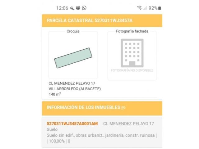 Terreno en venta en Villarrobledo photo 0