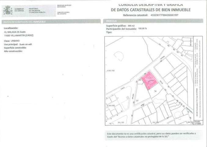 Terreno en venta en Villamartín, Villamartin photo 0