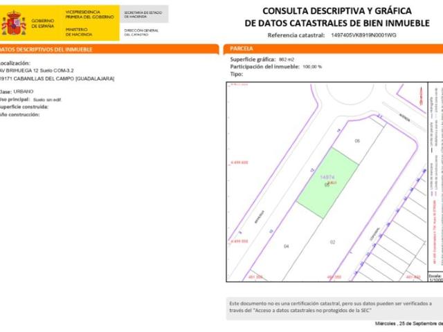 Terreno en venta en Cabanillas del Campo photo 0