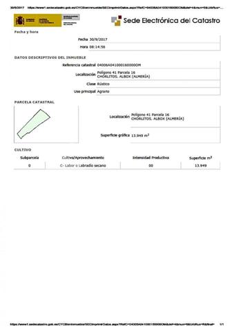 Terreno en venta en Albox, Albox photo 0