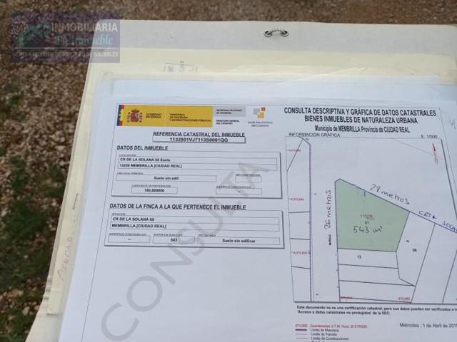 Terreno en venta en Membrilla photo 0