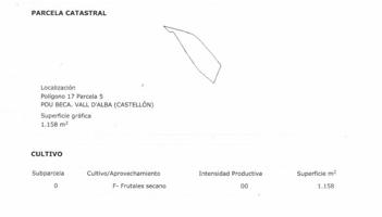 Parcela en venta en Vall d'Alba, Vall D'alba photo 0