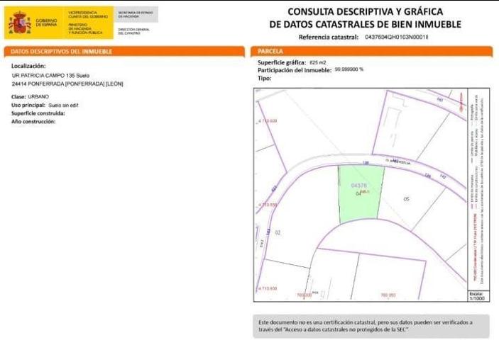 Parcela en venta en Ponferrada, Patricia photo 0