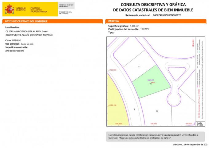 Parcela en venta en Fuente Álamo de Murcia, HACIENDA DEL ALAMO photo 0