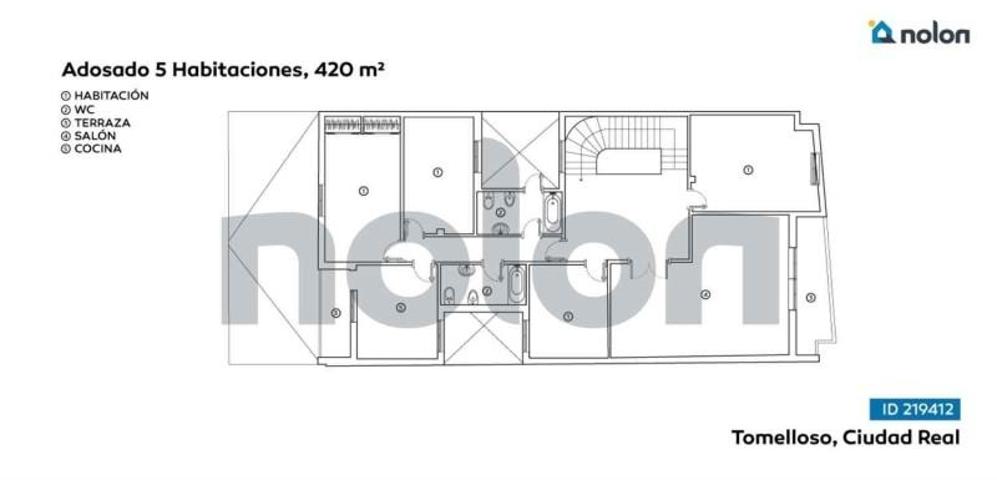 Adosada en venta en Tomelloso, La Mancha photo 0