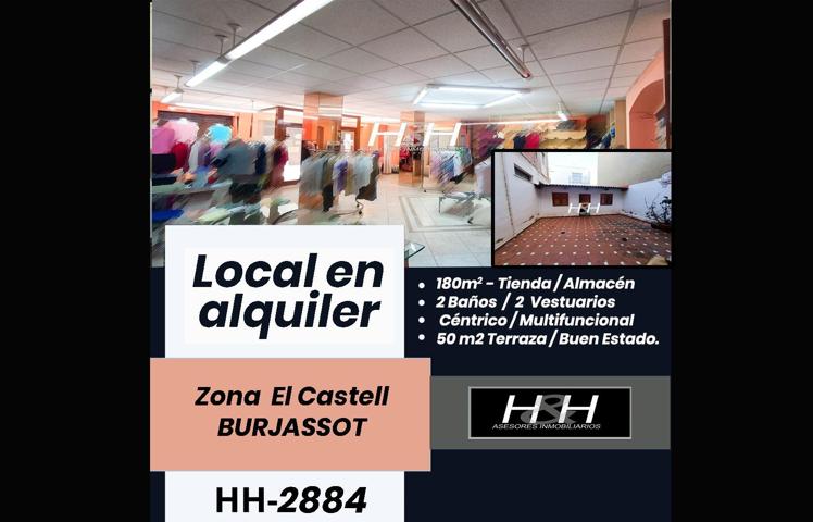 Amplio local con terraza en zona centro. - HH Asesores, Inmobiliaria en Burjassot - photo 0