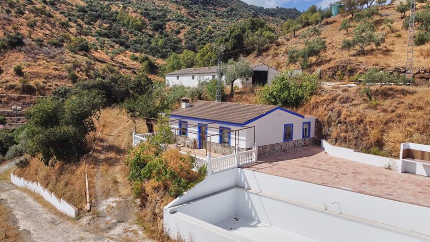 Finca rústica de 6.3 hectáreas con vivienda, almacén, olivos y rio. Guaro. photo 0