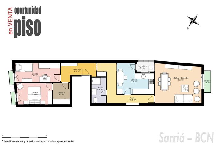 SARRIA PISO 2 HABITACIONES SIN ASCENSOR photo 0
