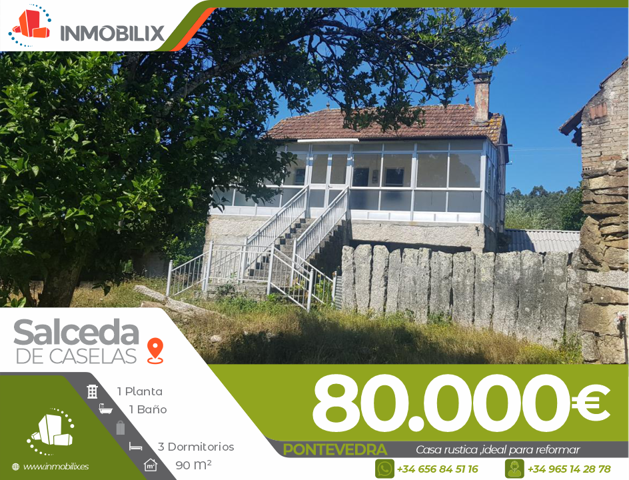 Pontevedra- Casa Rústica - 80.000 € - Salceda de Caselas - para reformar, con una amplia parcela photo 0