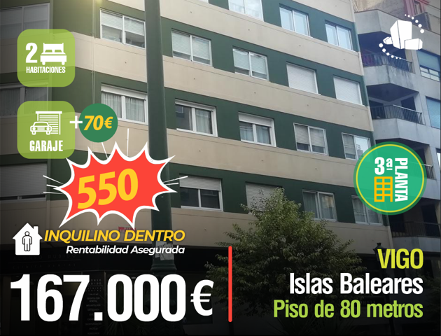 🌄Vigo💰167.000 € ⭐️Plaza de Garaje-a 20 metros de la Gran Vía⭐️ photo 0