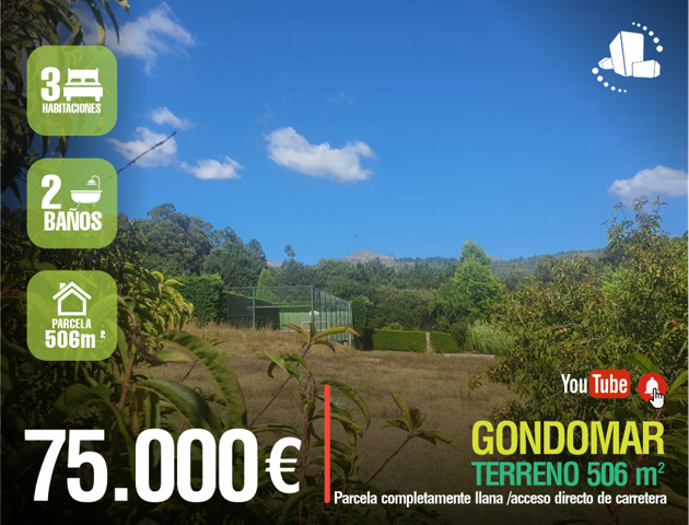 🌄GONDOMAR- Terreno 💰75.000 €⭐️Proyección de vivienda- licencia y proyecto de construcción aprobados⭐️ photo 0