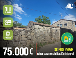 🌄GONDOMAR- Casa Chalet 💰75.000 €⭐️parcela de 1.041m⭐️ photo 0