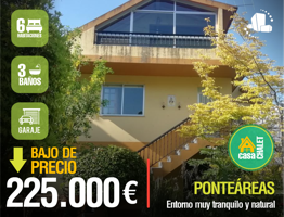 🌄Pontevedra 💰CASA CHALET- 225.000 €- entorno muy tranquilo y natural photo 0