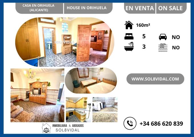 CASA, 5 DORMITORIOS, 2 COCINA, 2 SALONES, ORIHUELA CENTRO VIVIENDA DE DOS PLANTAS EN ORIHUELA CENTRO photo 0