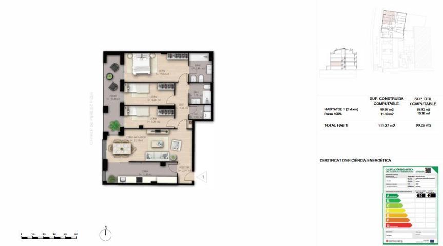 PIS OBRA NOVA 3 HAB DOBLES 110 m2 A PERE PARRES photo 0