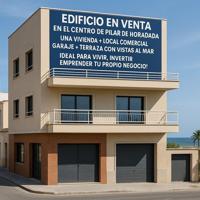 🏢 EDIFICIO EN VENTA EN EL CENTRO DE PILAR DE LA HORADADA 🏖️ 🌟 VIVIENDA + LOCAL COMERCIAL + GARAJE + TERRAZA CON VISTAS AL MAR 🌟 photo 0
