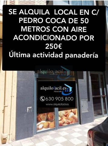 SE ALQUILA LOCAL EN PEDRO COCA DE 50 METROS POR 250€ photo 0