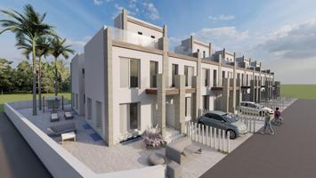 OBRA NUEVA EN GRAN ALACANT. ADOSADO DE 2 DORM. 2 BAÑOS. 118 M2. SOTANO DE 31M2. SOLARIUM 24 M2. PARCELA 16 M2 CON PARKING. MARINO photo 0