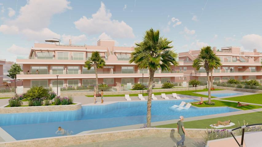 ADOSADOS DE OBRA NUEVA EN PILAR DE LA HORADADA. 3 DORM. 2 BAÑOS. CON PLAZA DE GARAJE Y PISCINA. 83 M2. JARDIN 33 M2. SOLARIUM 34 M2. photo 0