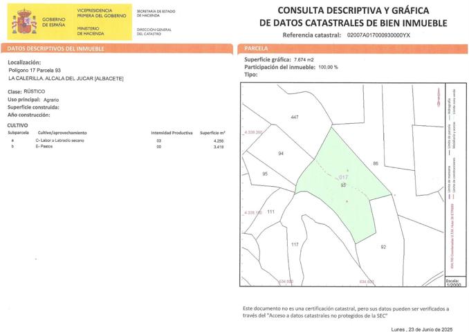 Se vende parcela de terreno rustico de uso agrario en Alcalá del Júcar. photo 0