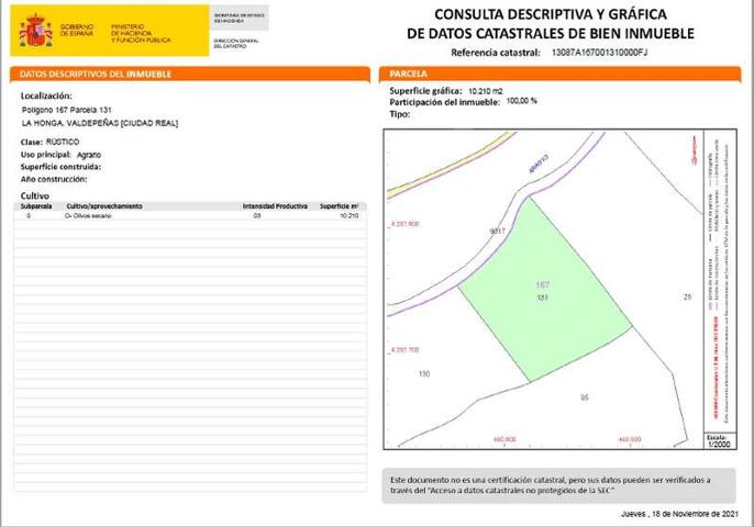 TERRENO DE SECANO A 4KM DE VALDEPEÑAS photo 0