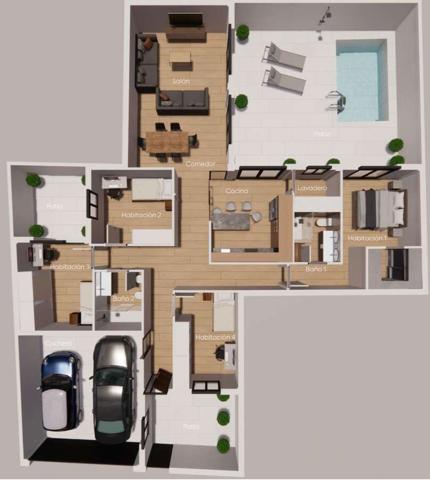 EXCELENTE CASA EN PLANTA BAJA CON PISCINA DE OBRA NUEVA photo 0