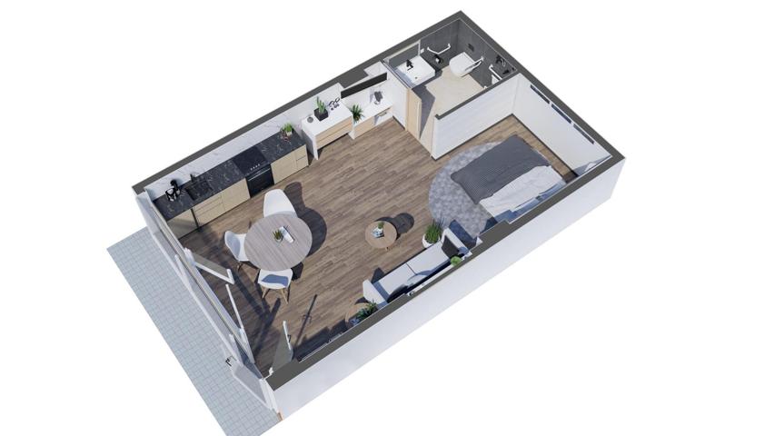 Proyecto de inversión en apartamentos turísticos. Modelo tipo B photo 0