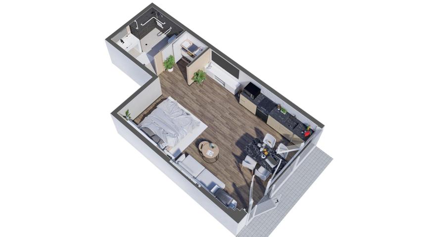 Proyecto de inversión en apartamentos turísticos. Modelo tipo A photo 0