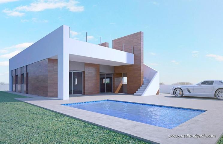 Chalet de diseño con piscina privada y gran solárium en Aspe photo 0
