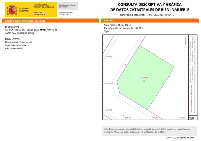 Terreno Urbanizable En venta en Zona San Blas, Santiago De La Ribera photo 0