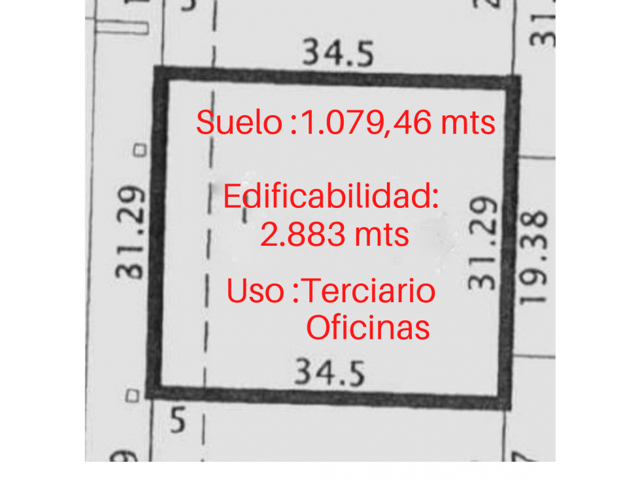 VENDO SUELO TERCIARIO PARA OFICINAS EN MADRID M-134 photo 0