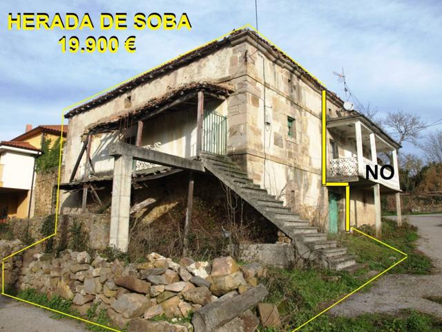 Rebajada. Casa Adosada de Sillería S.XVIII a Reformar de 340 m2 y Parcelita en Herada de Soba (Cantabria) photo 0