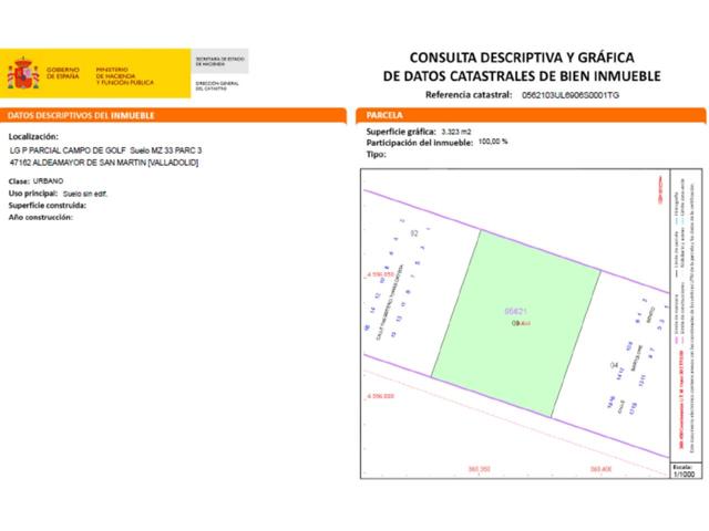 Terreno en venta en Aldeamayor de San Martín photo 0