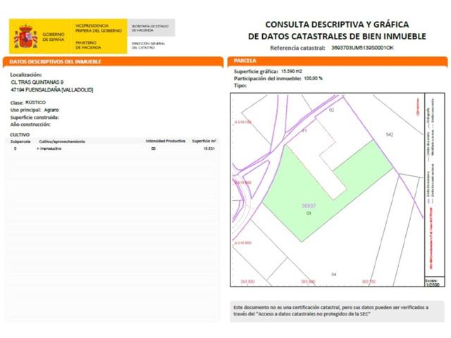Terreno en venta en Fuensaldaña photo 0