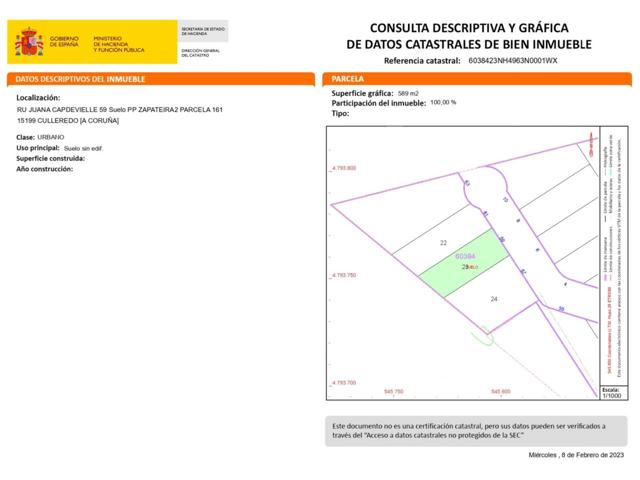 Urge venta de Solar Urbano en la Zapateira: casa de 190 m2 planta baja y 1ª con proyecto, geotécnico, y licencia photo 0
