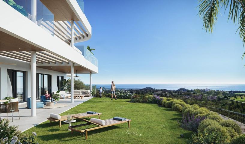 Apartamentos de lujo de nueva construcción en Cerrado del Águila Golf, Mijas, con vistas al mar y al campo de golf photo 0