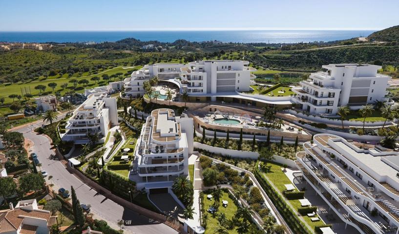 Apartamentos de lujo de nueva construcción en Cerrado del Águila Golf, Mijas, con vistas al mar y al campo de golf photo 0
