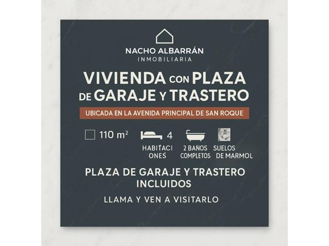 PISO EN VENTA EN SAN ROQUE CON PLAZA DE GARAJE Y TRASTERO photo 0