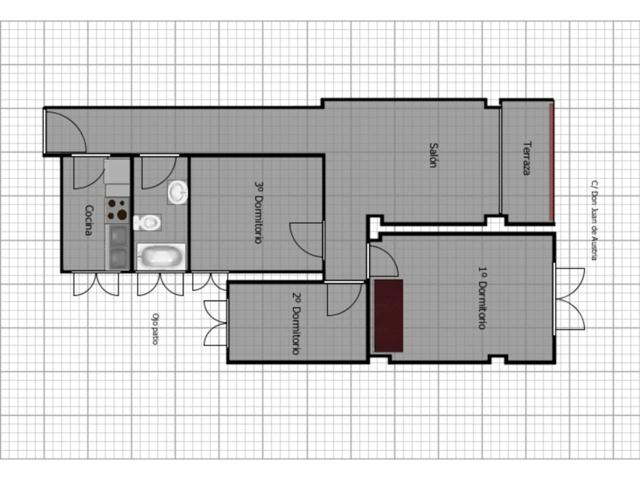 Estupendo piso de 3 dormitorio y terraza photo 0