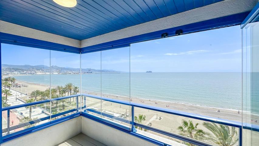 PISO EN 1ª LÍNEA DE PLAYA FRONTAL, 3 DORMITORIOS Y 2 BAÑOS. PASEO MARÍTIMO ANTONIO BANDERAS. MÁLAGA photo 0