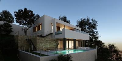 Fantástica parcela urbanizable en Elviria con un espectacular proyecto contemporáneo y licencia photo 0