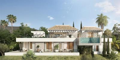 Preciosa villa moderna con vistas al mar en la prestigiosa zona de Santa María Golf cerca de todo photo 0