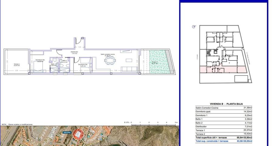 BAJO DE 2 DORMITORIOS CON DOS ESPECTACULARES TERRAZAS Y PISCINA COMUNITARIA EN EL HORNILLO photo 0
