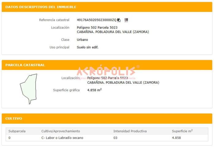 VENTA DE SOLAR EN POBLADURA DEL VALLE photo 0