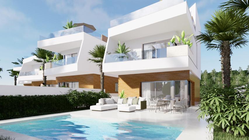 Villas de 3 dormitorios y 3 baños, con piscina, solárium, zona Pilar de la Horadada, Lo Romero Golf photo 0