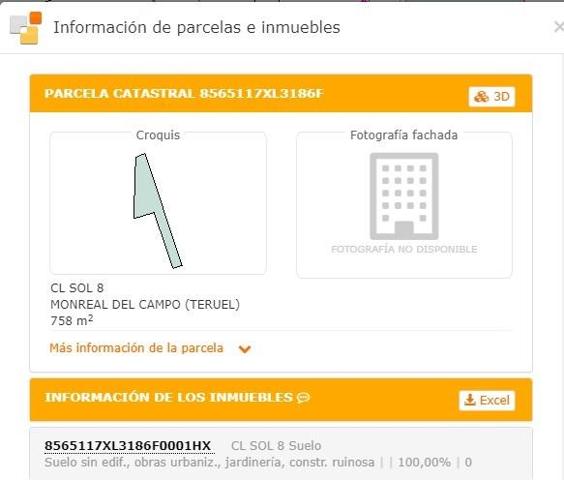 EN VENTA SOLAR URBANO EN MONREAL DEL CAMPO photo 0