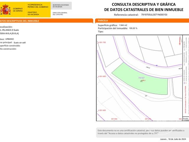 Terreno Urbanizable En venta en Ávila photo 0
