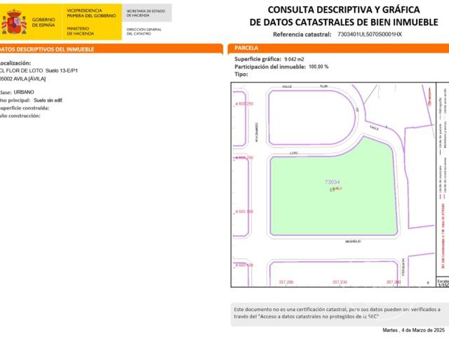 Terreno Urbanizable En venta en Ávila photo 0