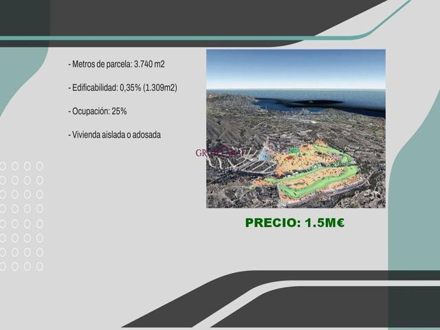 OPORTUNIDAD ÚNICA: PARCELA CON VISTAS ESPECTACULARES EN FINESTRAT photo 0