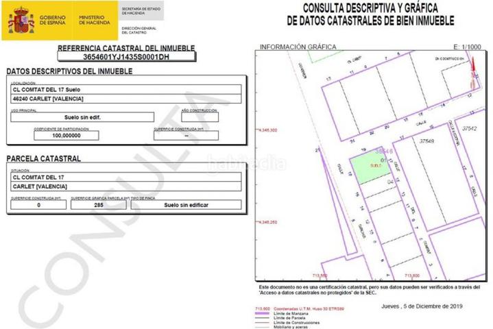 Terreno Urbanizable En venta en Carlet photo 0